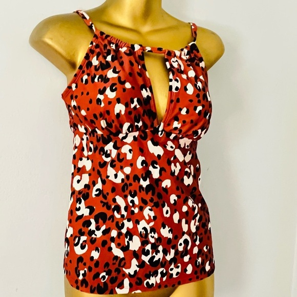 Kona sol Leopard Print Tankini Top - Picture 4 of 5